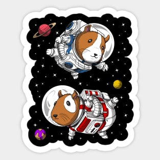 Guinea Pig Space Astronaut Sticker